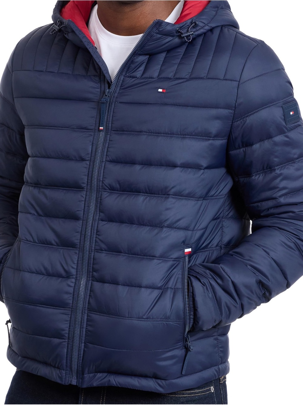 Tommy Hilfiger Men's Classic Hooded Puffer Jacket Size M NEW - Picture 4 of 9